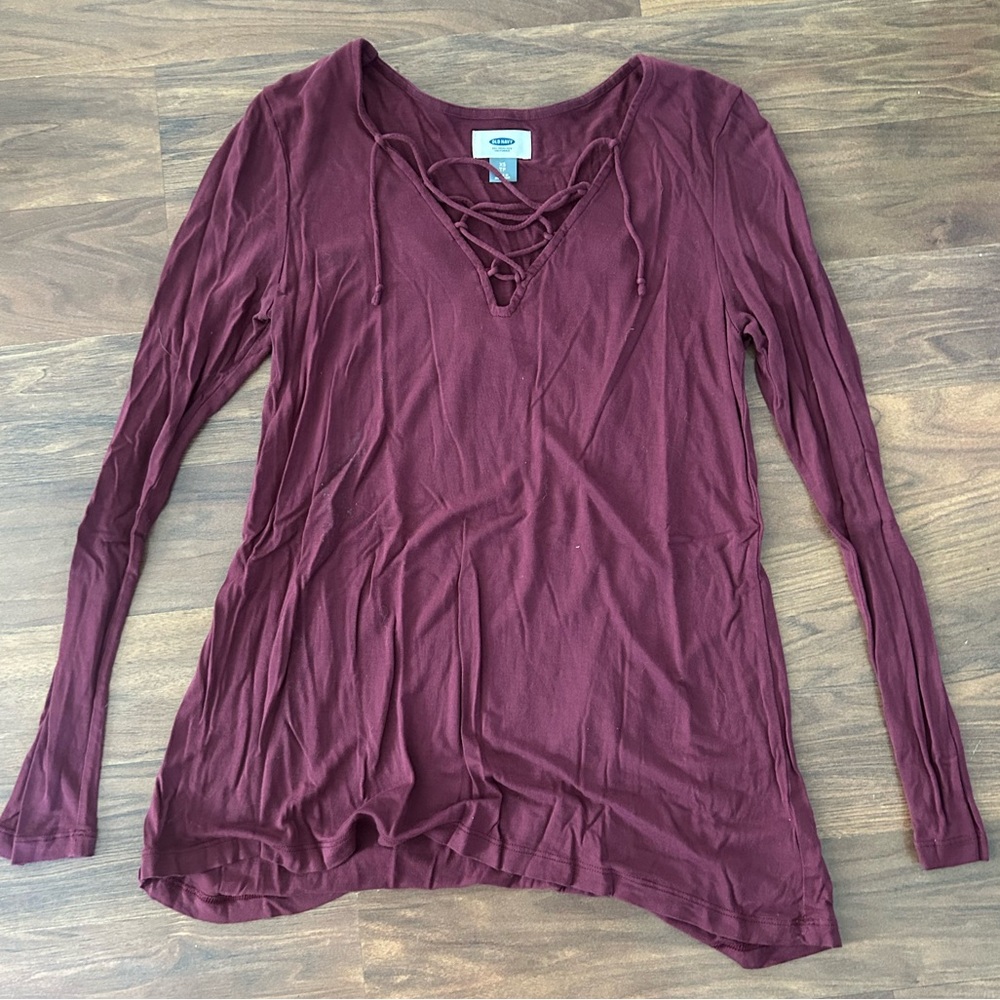 Cross front shirt